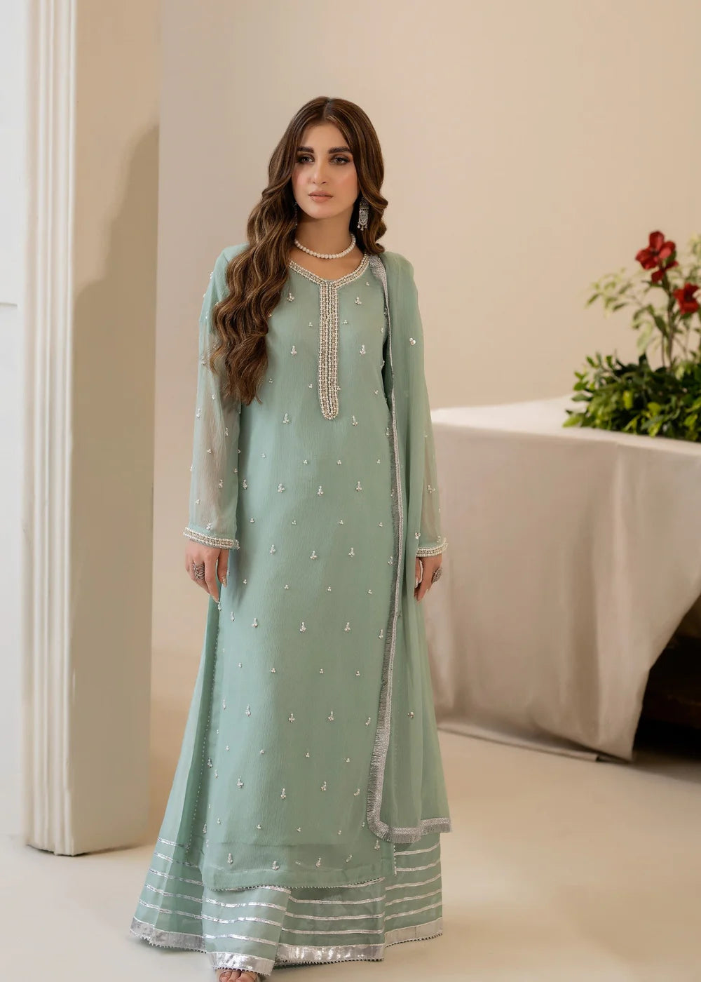 Ocean Pearl - 3pc Chiffon