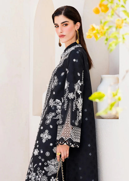 Eclipse Black Lawn Kurta Set (3-Piece)